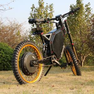 China 8000W Powerful Electric Bicycle , Fully Suspended Mountain Bike With 750C Color Display wholesale