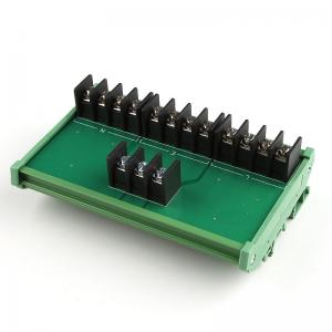 China 1 In 4 Out Power Source Wiring Distribution Splitter Terminal Blocks Breakout Board 300V 25A wholesale