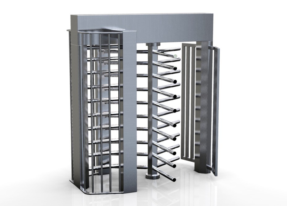 China 100 watts / 24V Single direction Security Access Control System Full Height Turnstile wholesale