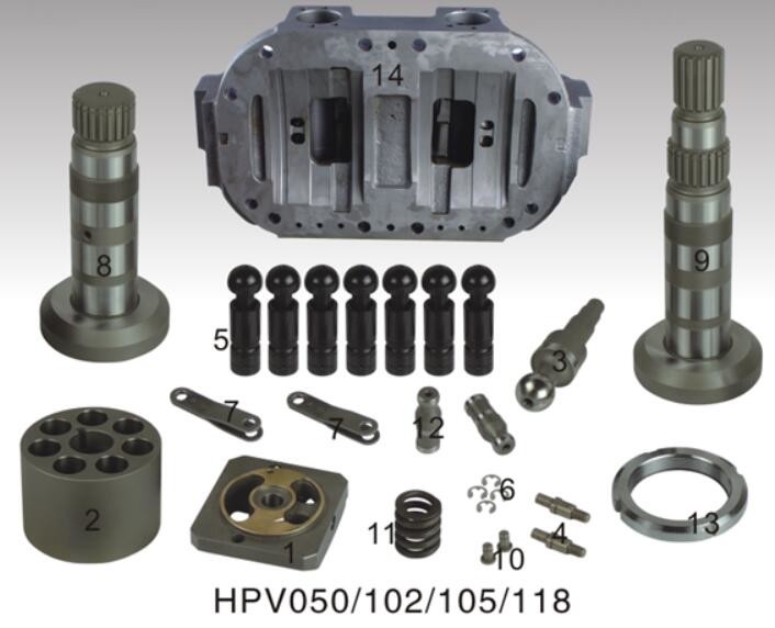 China HITACHI HPV050/102/105/118 Hydraulic Main Pump Prts used for Excavator wholesale