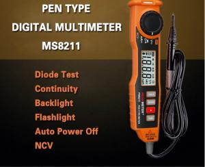China Pen Type Auto Range Digital Multimeter Non - Contact Voltage Detection Resistance Measurement wholesale