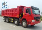 China 50Ton Heavy Duty Dump Truck 371hp Tipper Truck Container euro II/III Engine Thickness Bottom 10mm Side 8mm wholesale