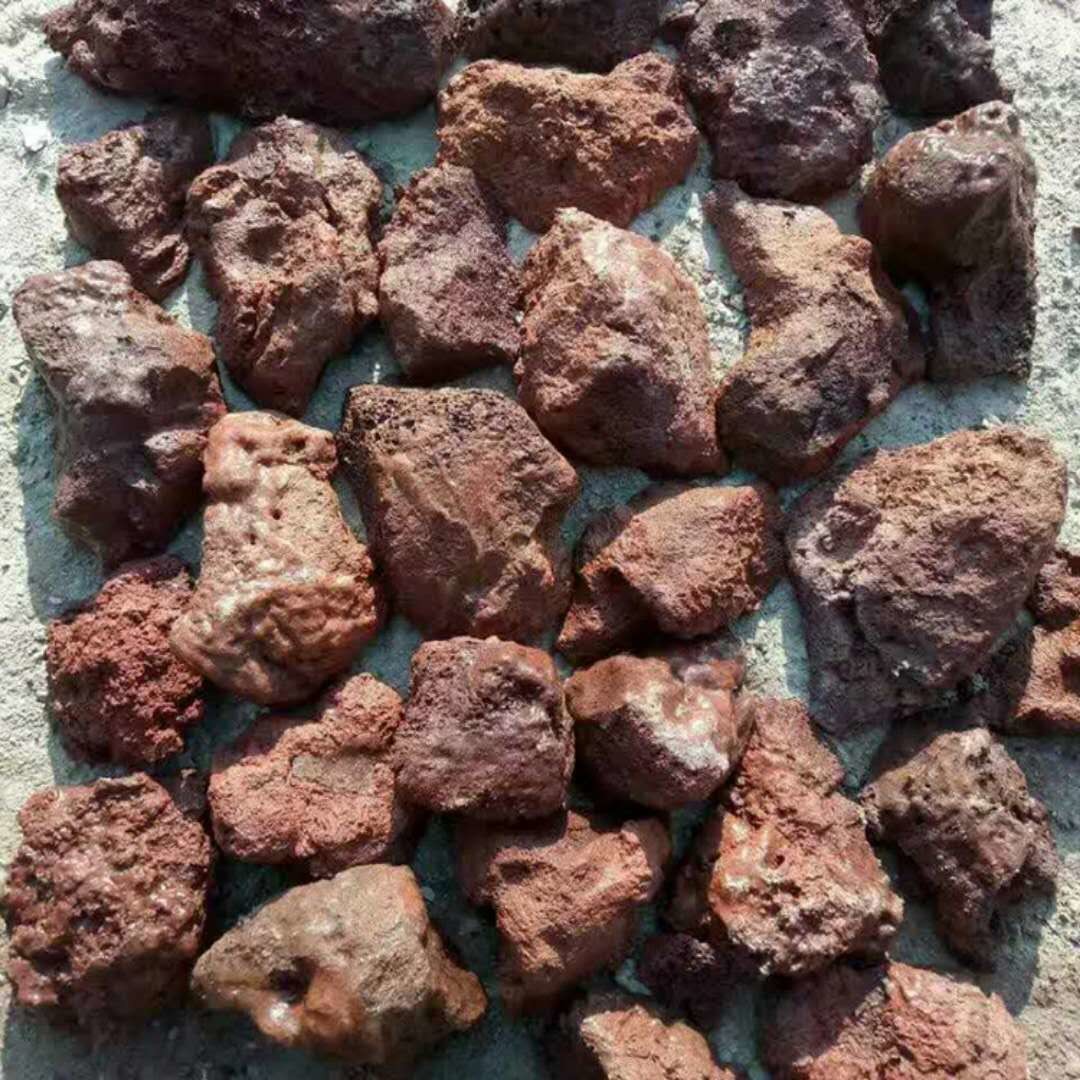 China Red/Brown Lava Stone Rock,Lava Stone Pebbles,Red Lava Stone Cladding,Red Basalt Pebbles wholesale