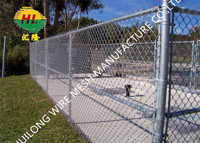 China 1.5mx10m/Roll 2''X2'' Mesh Galvanized Chain Link Fence Rolls 2mm Dia wholesale