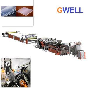 China PMMA Sheet Extrusion Line Acrylic Sheet Production Machine Single Screw Extruder wholesale