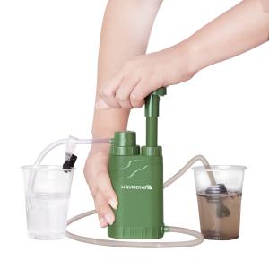 China Hiking Survival Portable Water Purifier Pump BPA Free Manual wholesale
