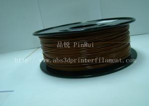 China Brown PLA Filament 3D Printer Materials 1kg / spool wholesale
