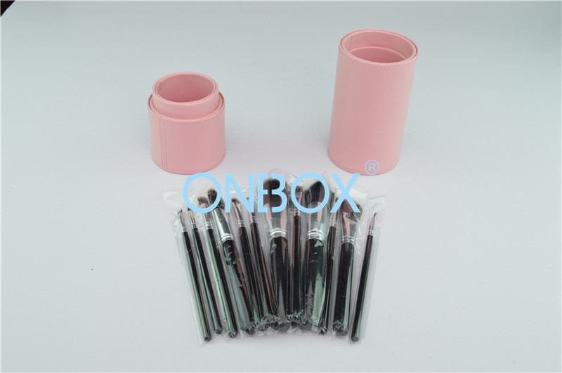 China Makeup Brush Luxury Cosmetic Box Light Pink For Travel / Rigid Cardboard Tube wholesale