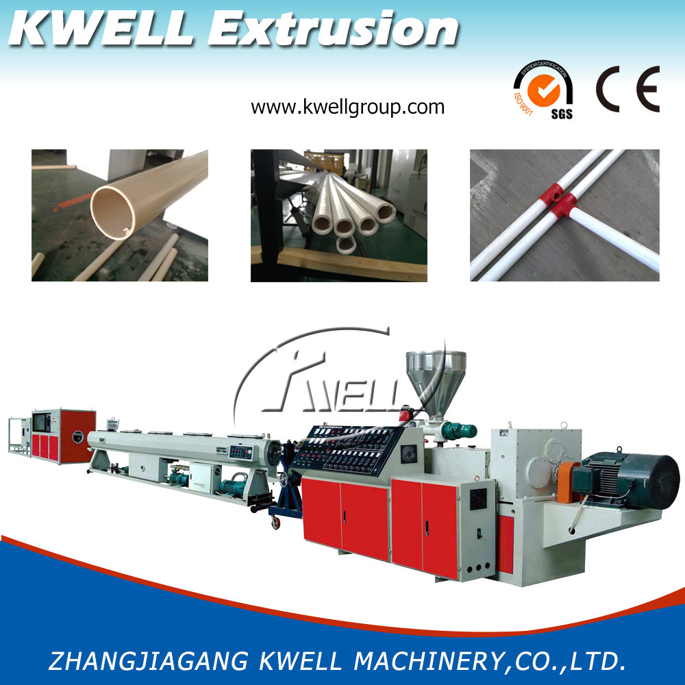 China 16-630mm Plastic Pipe Extrusion Machine, Water Tube Extruder, PVC/UPVC Pipe Making Machine wholesale
