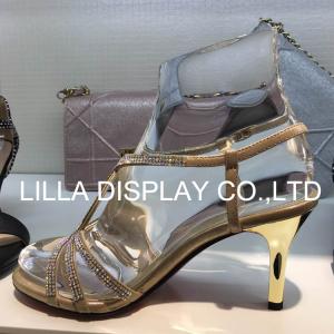China Lilladisplay- Retail shoe store use fixture clear  transparent solid Acrylic display foot form AF-4 wholesale