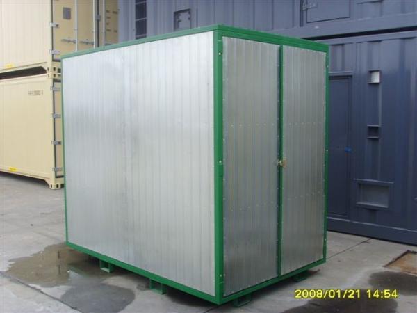 Folding Steel Storage Sheds Waterproof , Shipping Container House