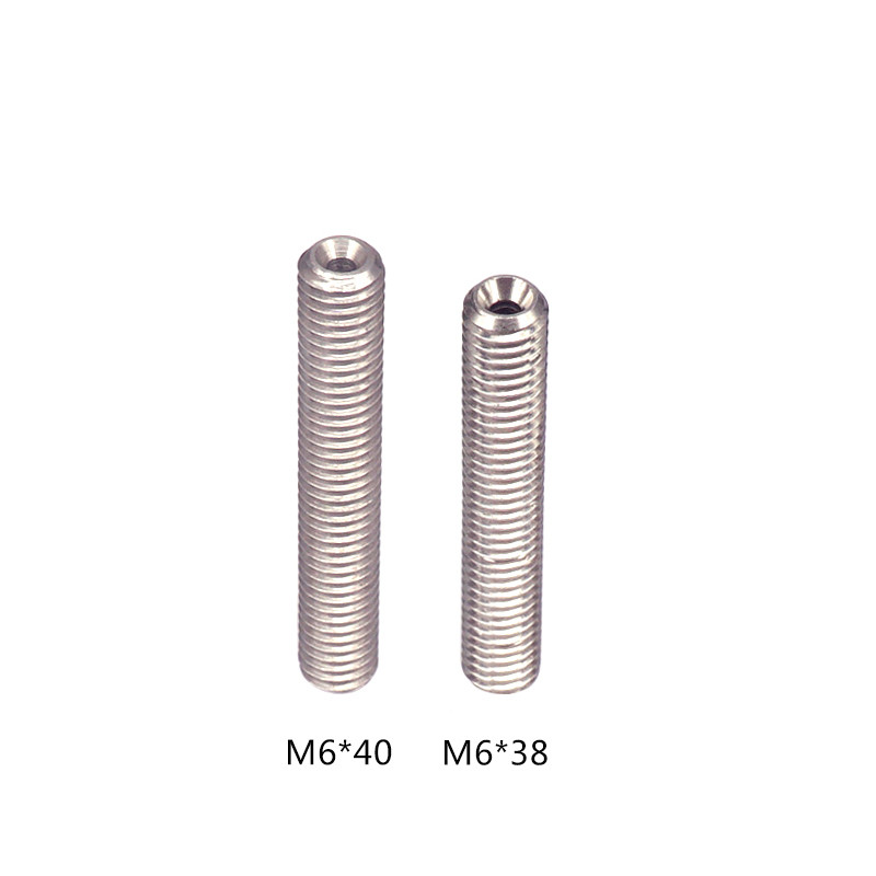 China Screw Thread Stainless Steel M6 3D Printer Throat Length 38mm 35mm wholesale
