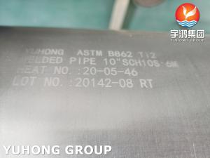 China Stainless Steel Welded Pipes, ASTM B862 Ti2 Welded Pipe, UNS R50250, Ti-6Al-4V, C-130AM wholesale