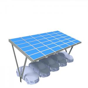 China Single Multi Easy Installation Solar Carport Shade Canopies Structure BIPV  Carport wholesale