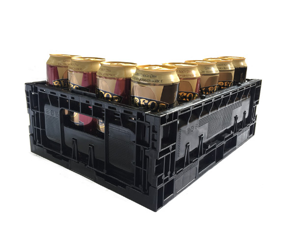 China PP HDPE material plastic beer wine bottle can 24 bottles cans crate factory export for sale wholesale