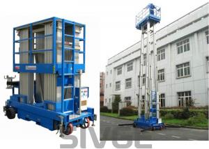 China Four Mast Two Men Aerial Work Platform With 8m Working Height 480 Kg Load Capacity wholesale