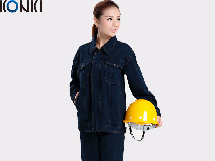Winter workwear uniform For industrial workers durable denim fabric work suit