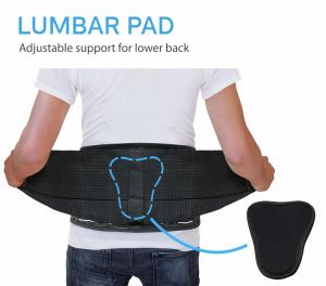 China L XL Elastic Lumbar Back Spine Brace With Lumbar Pad Adjustable Breathable wholesale