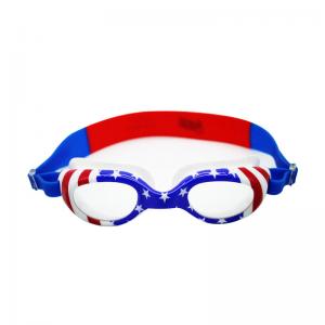 China American Flag Fog Proof Swim Goggles , Anti - Leak Triathlon Swimming Goggles wholesale