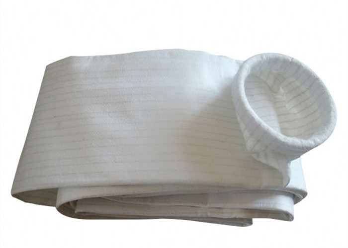 China Pocket Filter Polyester Felt Filter Bag Neat Smooth Surface 500gsm Weight wholesale