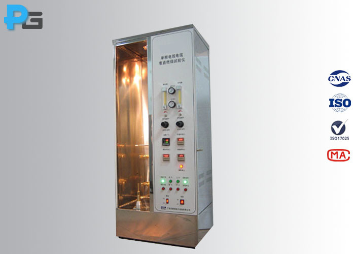 China IEC60332-1 Single Wire Flammability Test Apparatus 45 Degree Burner Angle wholesale