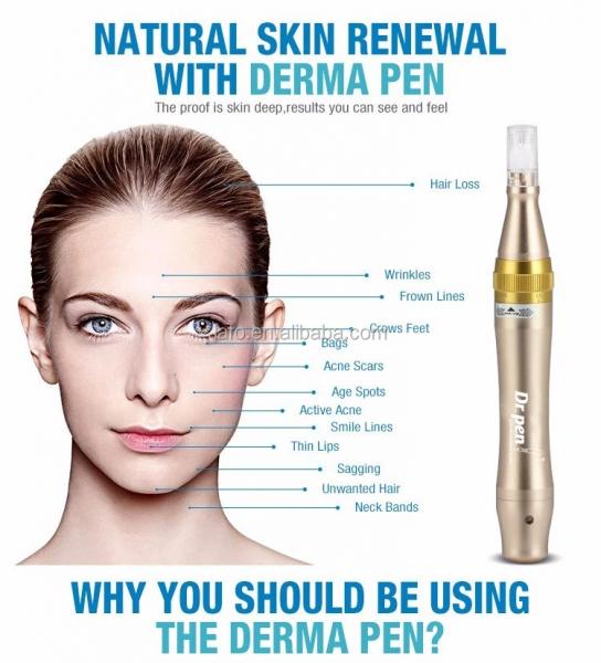 Dr pen M5 gold dermapen anti-aging derma roller pen microneedle therapy skin rejuvenation