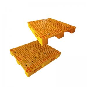 China Hot selling food grade heavy duty Blue single face plastic pallet for sale wholesale