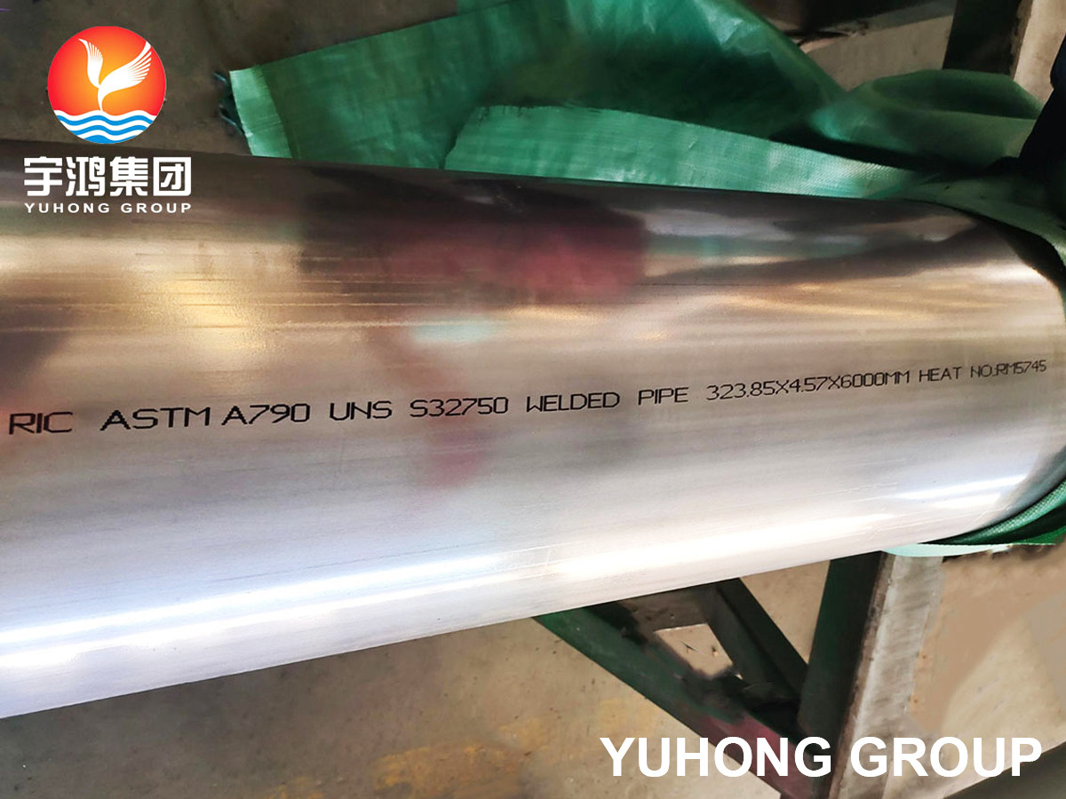 China STAINLESS STEEL ASTM A790 UNS S32750 / DIN 1.4410 / SAF 2507 SUPER DUPLEX WELDED PIPE oil and gas application wholesale