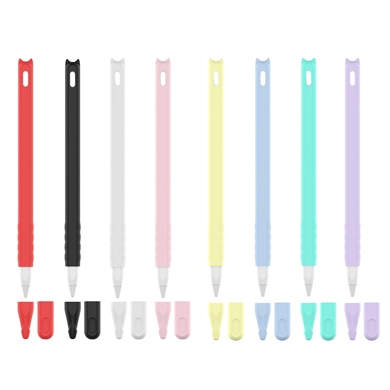 China Cxfhgy Colorful Soft Silicone Compatible For Apple Pencil 2 Case Compatible For iPad Tablet Touch Pen Stylus Protective wholesale