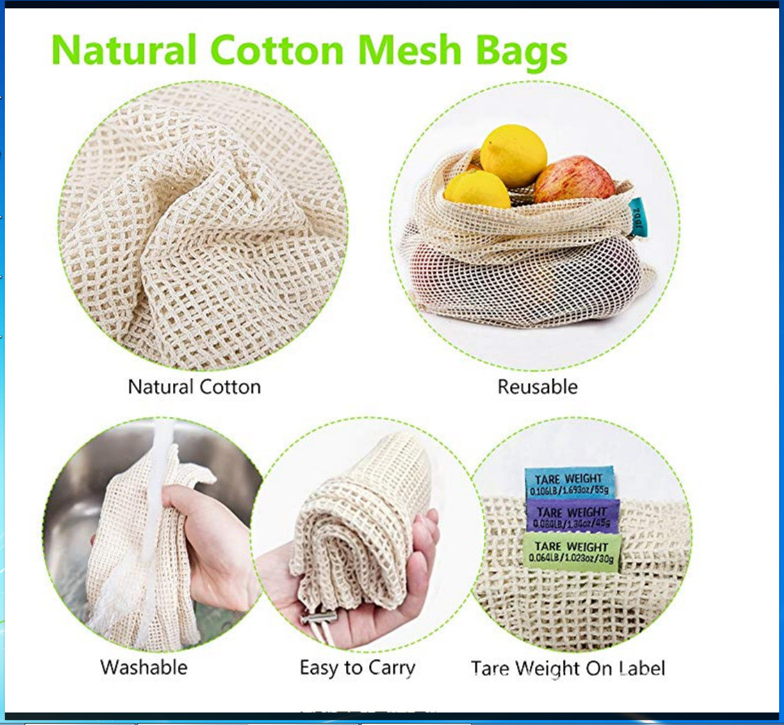 China AZO Free Reusable Mesh Bag Veggie Drawstring Produce Bags Reusable wholesale