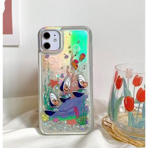 China Cxfhgy Cute Conch Shell Flash TPU+PC Handset Dynamic Liquid Quicksand Cover for iPhone 12 11 Pro Max XS 7 8 Plus XR X SE wholesale