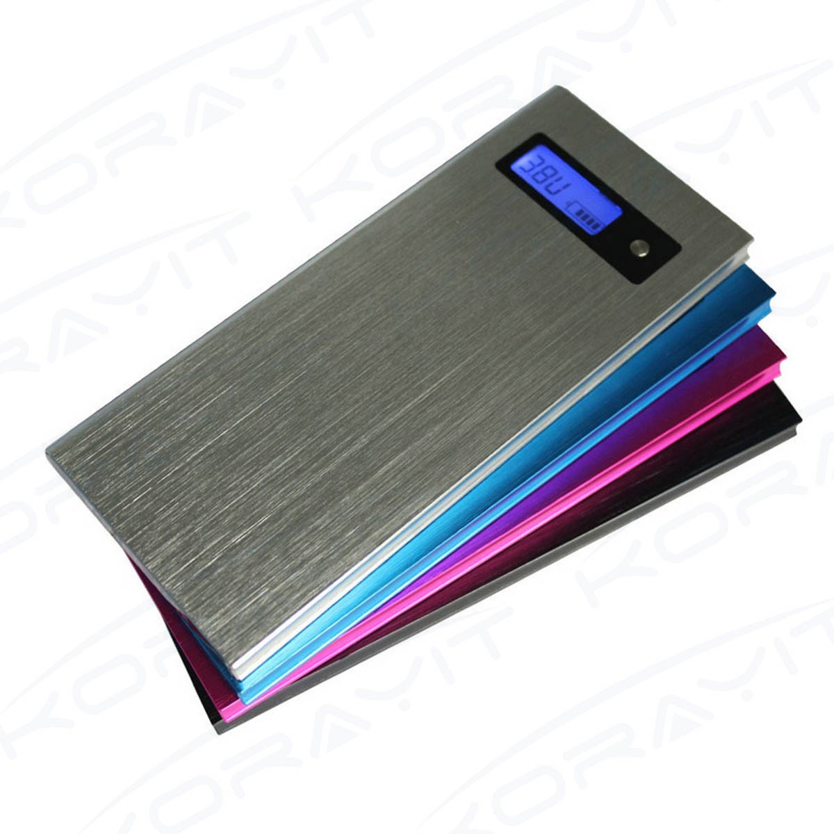 Buy cheap 8000mAh Aluminum Rechargeable Power Bank with LED Display, Promotional Gifts from wholesalers