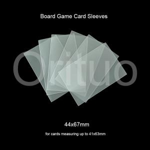 China Clear Board Game Sleeves Non Glare 44x67mm Cpp Matte Card Sleeves wholesale