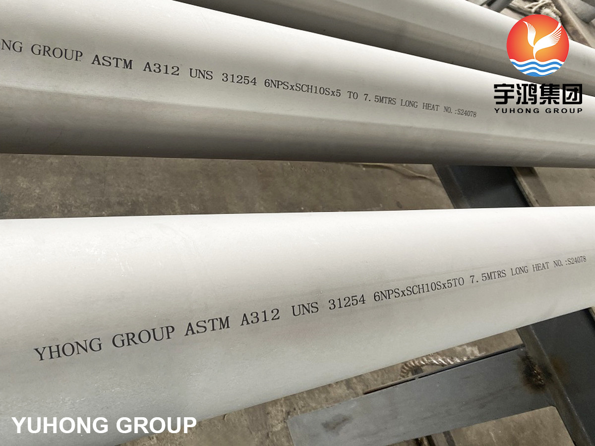 China ASTM A312 UNS S31254 / 254SMO DUPLEX STAINLESS STEEL PIPE FOR OFFSHORE wholesale
