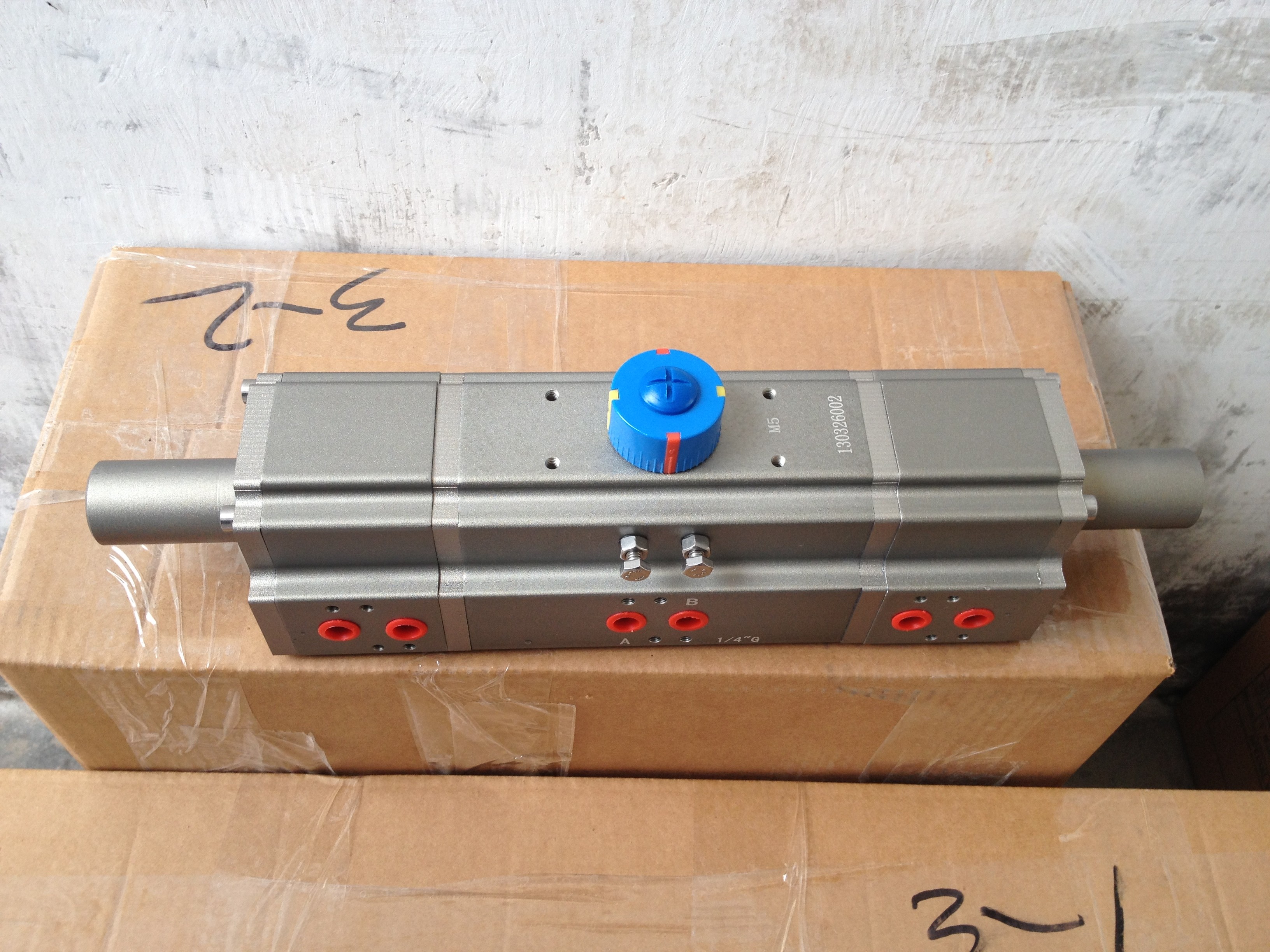 0-180 degree customized pneumatic rotary actuator for butterfly valve or ball