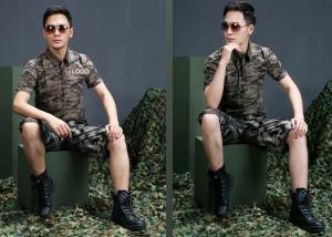 China Custom short Sleeves Military Dress Uniforms Army Camouflage Clothing wholesale
