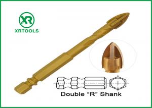 China Double R Hex Shank Drill Bits , 3 Flat 16mm Masonry Drill Bit With Flute wholesale