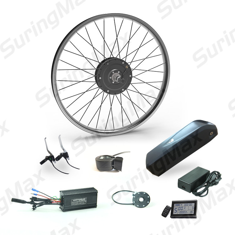 China 48v 350w Brushless Gear Motor , Electric Motor Kit For Mountain Bike wholesale