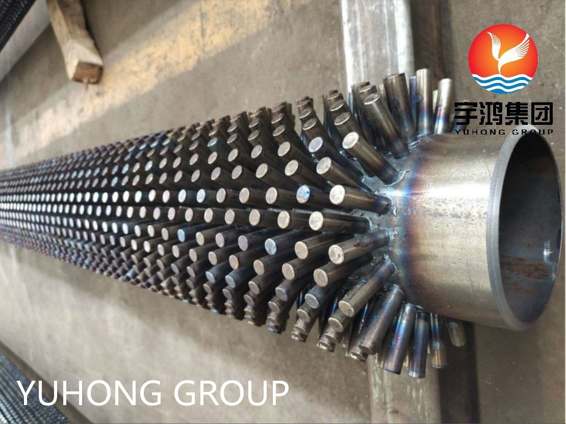 China ASTM A335 P11 Finned Tube Carbon Steel Tube With Studded Fin High-Temperature Heat Exchanger wholesale