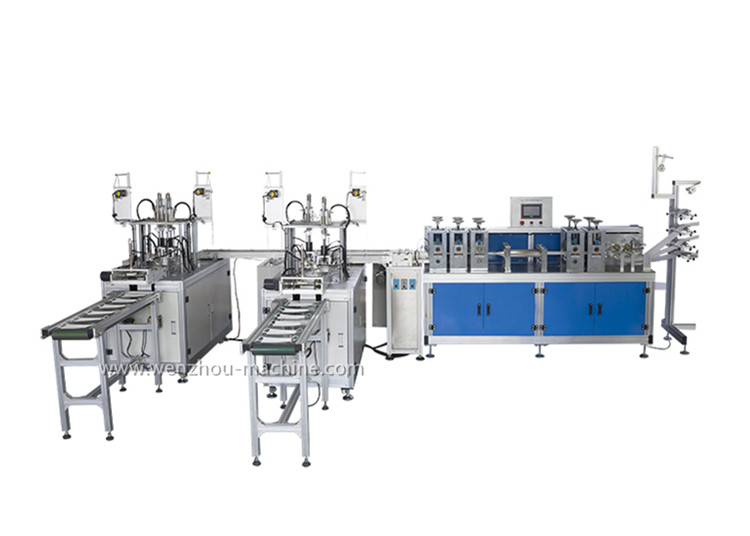 China Fully Automatic High Speed Disposable Face Mask production line (1 body+2 earloop) wholesale