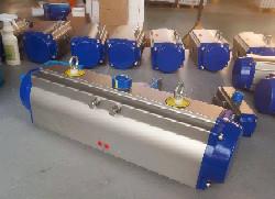 China 180 degree pneumatic rotary actuator rack and pinion actutaor pneumatic valve wholesale