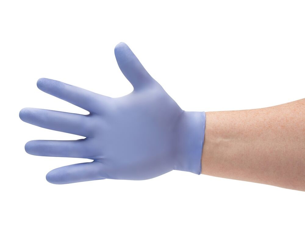 China SGS Textured Fingertips Thickened Tough Disposable Nitrile Hand Gloves wholesale