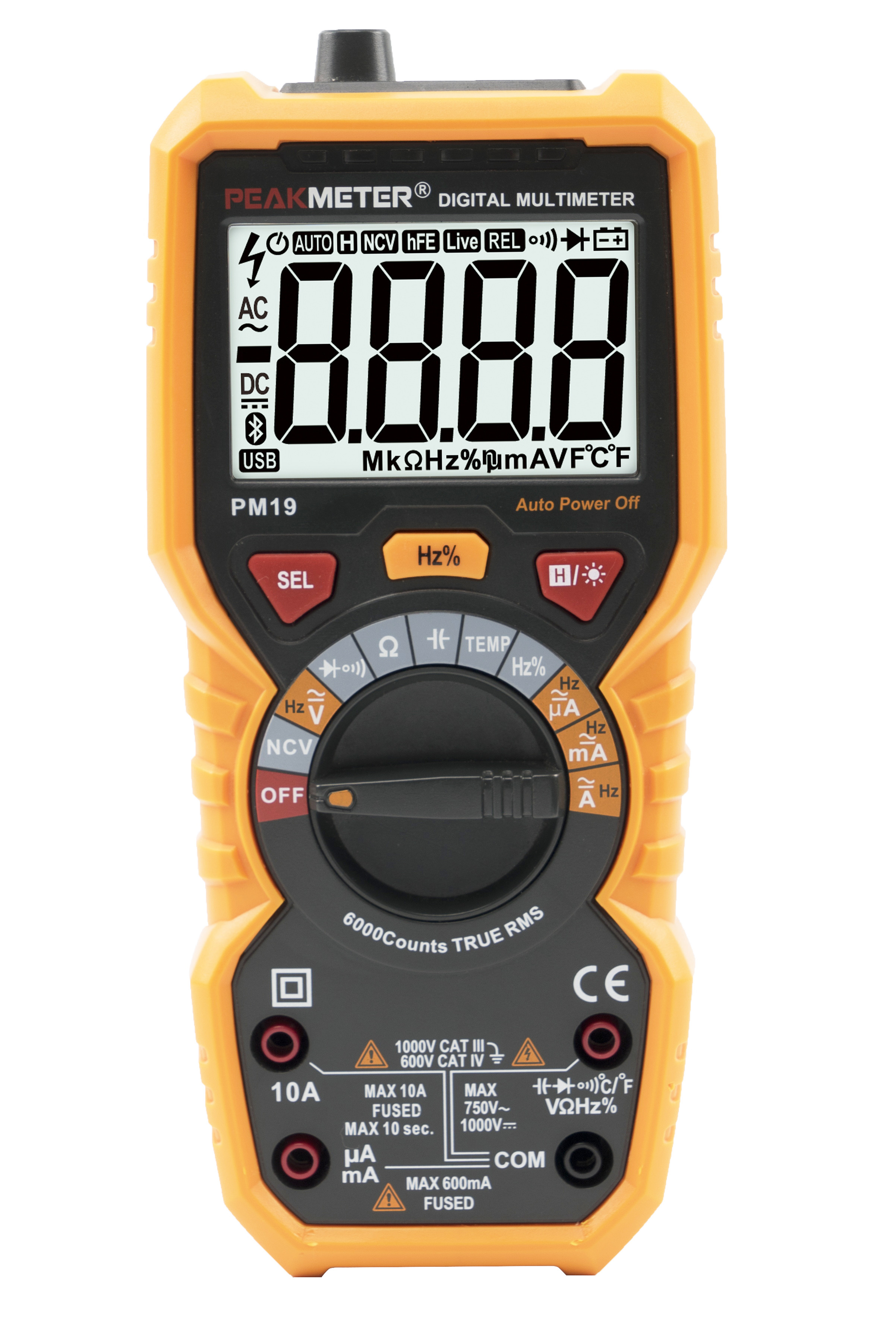 China Auto Power Off Auto Multimeter Tester , Craftsman Digital Multimeter Low Battery Indication wholesale