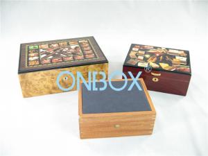 China Luxury Gifts Packaging Painted Wooden Boxes For Cigar , Watch , Jewellry wholesale