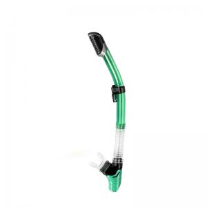 China Adult Diving Breathing Ultra Dry Snorkel With Air Release Valve wholesale