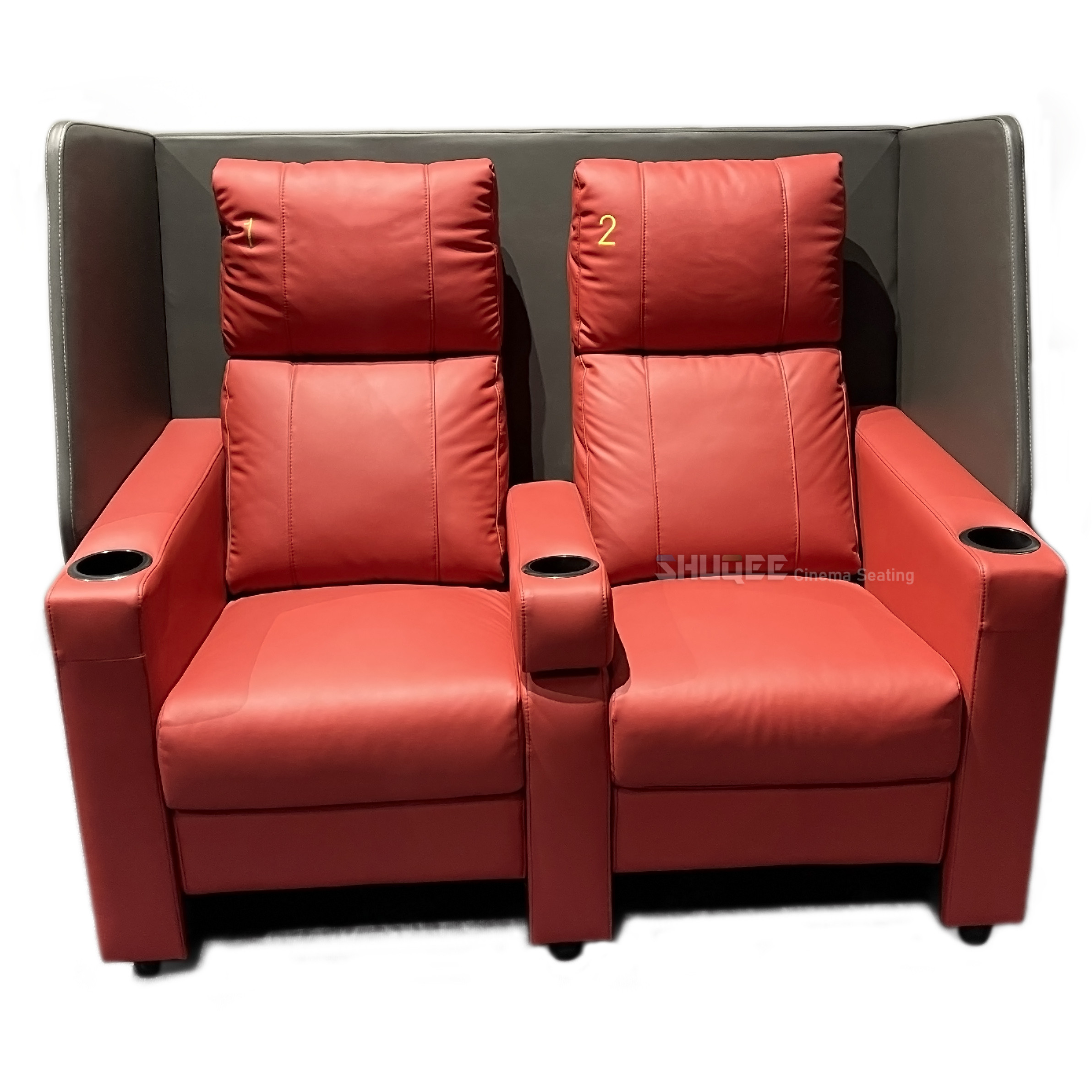 China Genuine Leather Cinema VIP Sofa Luxury Home Theater Lover Seats Recliner wholesale