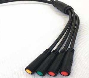 China Customized 4 In 1 Waterproof Connector Cable Round Shape For Motor Kit wholesale