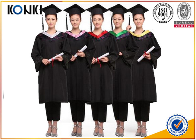 China wholesale graduation gowns and mortar board black gowns from China clothing factory wholesale