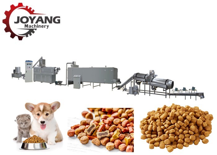 China Animal Puff Pellet Food Making Device Dry Pet Cat Dog Food Extrusion Extruder Processing Line wholesale