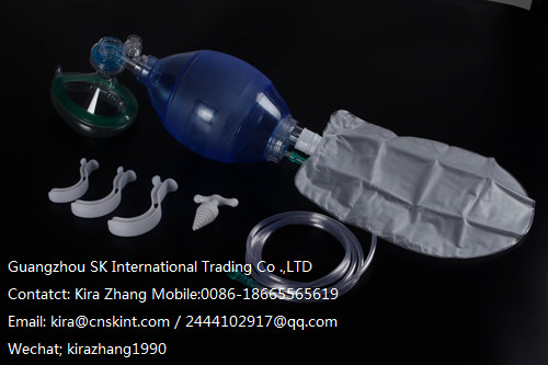 China PVC Manual Resuscitator,simple respirator for pulmonary resuscitation ,whatsapp:86 186 6556 5619 wholesale